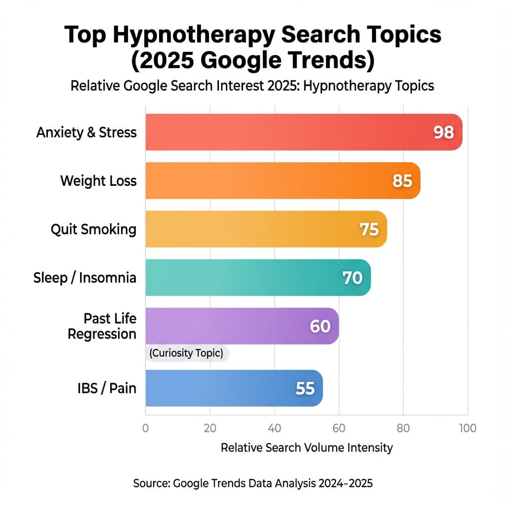 What We Search For: Top Hypnotherapy Data & Google Trends 2025